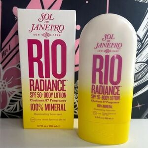 Sol De Janeiro Rio Radiance SPF 50 Body Lotion Cheirosa 87 Fragrance 6.7 Oz